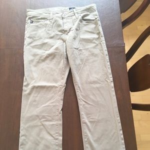 AG Men’s Protege Straight Leg Beige Jeans 32 x 28